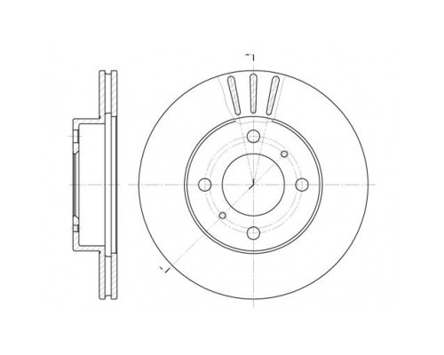 Гальмівний диск REMSA 6557.10