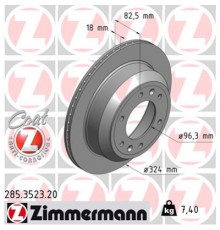 Гальмівний диск ZIMMERMANN 285.3523.20