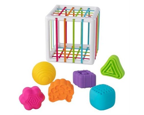 Розвиваюча іграшка Fat Brain Toys Куб-сортер зі стінками-шнурочками InnyBin (F251ML) Розвиваюча іграшка Fat Brain Toys Куб-сортер зі стінками-шнурочками InnyBin (F251ML)