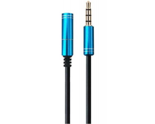 Кабель мультимедійний Maxxter 3.5 мм jack M to F 1.0m 4-pin (A-3434-1m) 