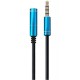 Кабель мультимедійний Maxxter 3.5 мм jack M to F 1.0m 4-pin (A-3434-1m) 