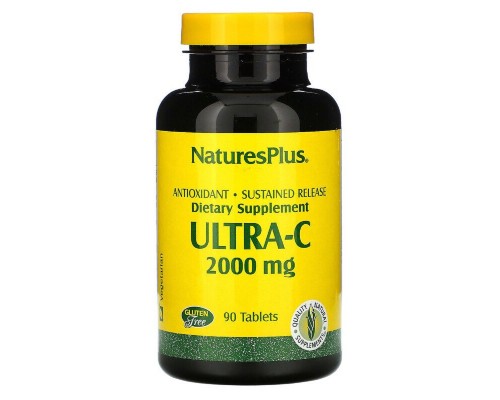 Вітамін Natures Plus Вітамін С, Ultra-C, 2000мг, Nature's Plus, 90 таблеток (NAP-02221)