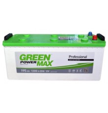 Акумулятор автомобільний GREEN POWER MAX 195Ah збоку (+/-) (000022378)