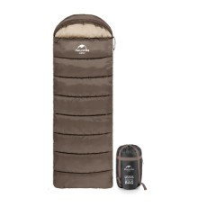 Спальний мішок Naturehike U350 NH20MSD07 Hollow Cotton Left Brown (6927595767221-L)
