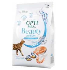 Сухий корм для кішок Optimeal Beauty Podium на основі морепродуктів 1.5 кг (4820215366885)