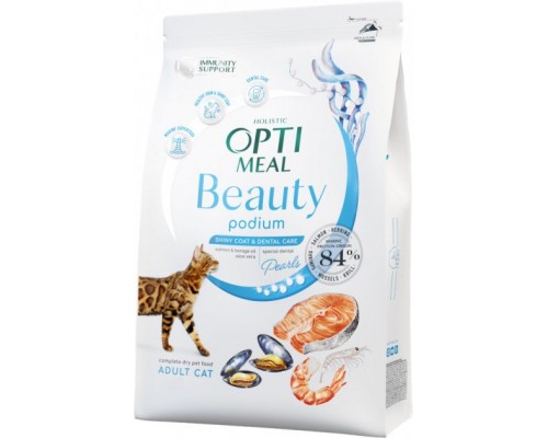 Сухий корм для кішок Optimeal Beauty Podium на основі морепродуктів 1.5 кг (4820215366885)