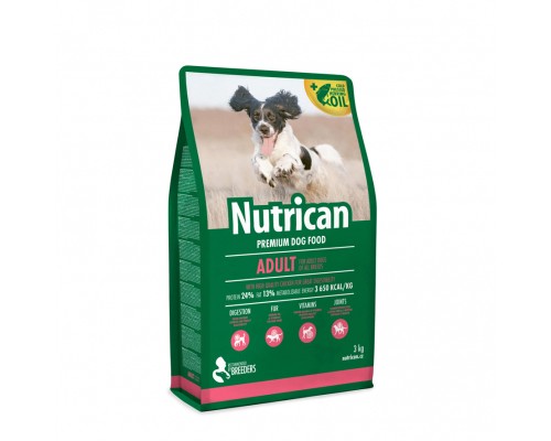Сухий корм для собак Nutrican Adult для собак зі смаком курки 3 кг (nc507009)