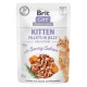 Вологий корм для кішок Brit Care Cat pouch для кошенят 85 г (пікантний лосось у желе) (8595602540594)