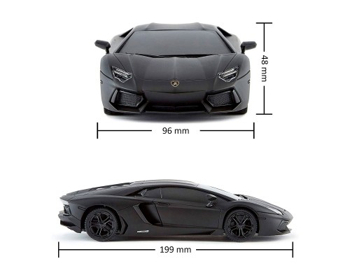 Радіокерована іграшка KS Drive Lamborghini Aventador LP 700-4 (1:24, 2.4Ghz, чорний) (124GLBB)