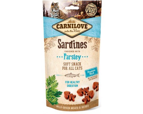 Ласощі для котів Carnilove Semi Moist із сардиною і петрушкою 50 г (8595602527236)