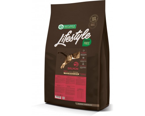 Сухий корм для кішок Nature's Protection Lifestyle Grain Free Salmon Senior Cat 7 кг (NPLS45957)