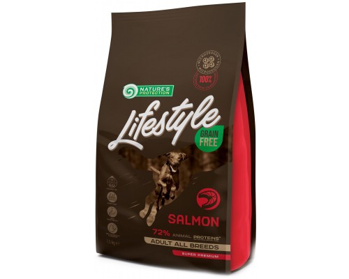 Сухий корм для собак Nature's Protection Lifestyle Grain Free Salmon Adult All Breeds 1.5 к (NPLS45677) Сухий корм для собак Nature's Protection Lifestyle Grain Free Salmon Adult All Breeds 1.5 к (NPLS45677)