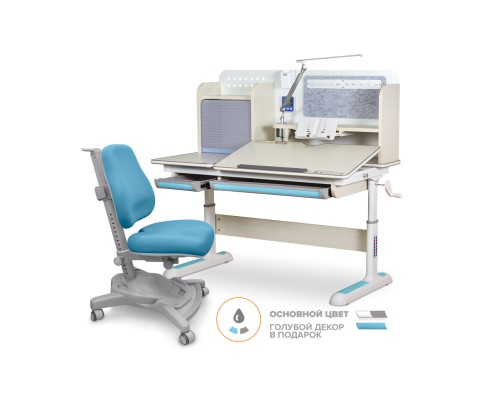 Парта з кріслом Mealux Winnipeg Multicolor Blue (BD-630 MG +BL+ Y-418 KBL)