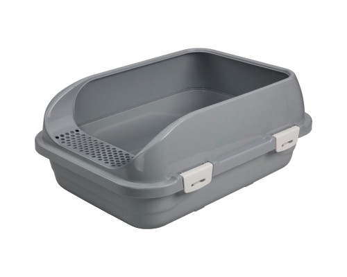 Туалет для котів AnimAll CNR-127 з лопаткою 58x42x24 см (сірий) (2000981206390)