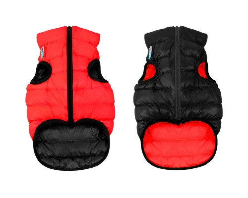 Курточка для тварин Airy Vest двостороння XS 22 червоно-чорна (1700)