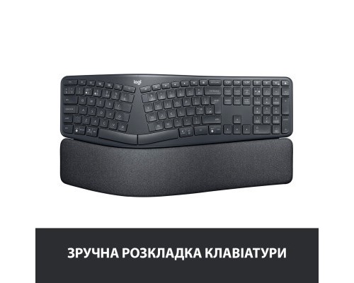 Клавіатура Logitech ERGO K860 for Business Bluetooth/Wireless UA Black (920-010352)