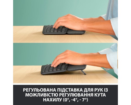 Клавіатура Logitech ERGO K860 for Business Bluetooth/Wireless UA Black (920-010352)