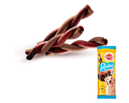 Ласощі для собак Pedigree Rodeo для чищення зубів 70 г (4008429090110)