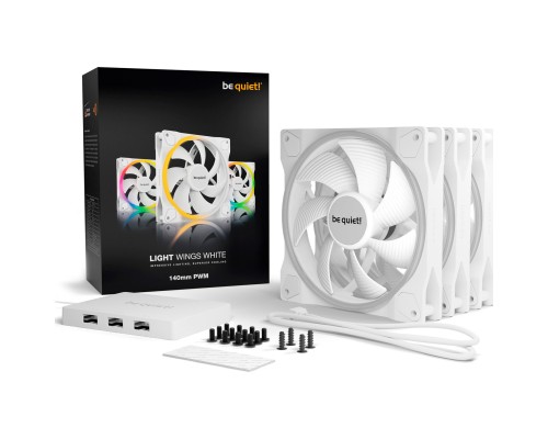 Кулер до корпусу Be quiet! Light Wings White 140mm PWM (BL102)