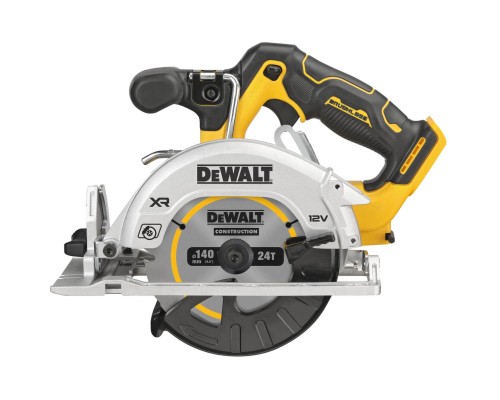 Дискова пила DeWALT 12В XR Li-lon, безщіткова, диск 140х20 мм, 2.2 кг (без АКБ та ЗП) (DCS512N)
