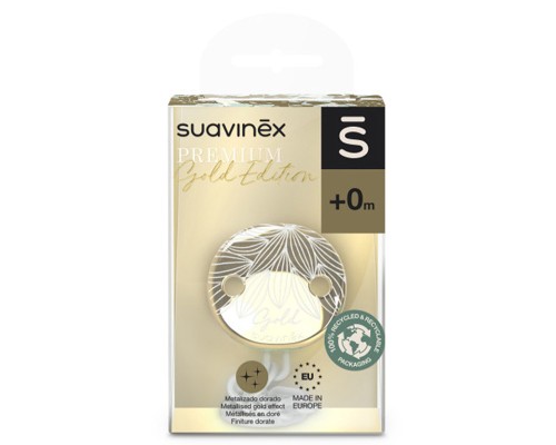 Кліпса для пустушок Suavinex Gold Edition біла (307866)