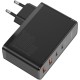 Зарядний пристрій Baseus 2xUSB 100W GaN (2xUSB-C+2xUSB-A) black (CCGAN2P-L01)