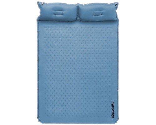 Туристичний килимок Naturehike CNH22DZ013 двомісний з подушкою 30 мм Blue (6975641889557)