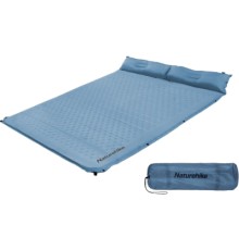 Туристичний килимок Naturehike CNH22DZ013 двомісний з подушкою 30 мм Blue (6975641889557)