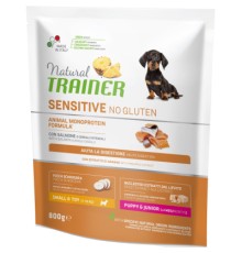 Сухий корм для собак Trainer Natural Dog Sensitive Puppy&Junior Mini With Salmon 800 г (8015699252106)