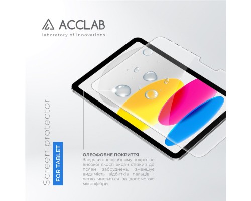 Скло захисне ACCLAB Full Glue Apple iPad 10.9 2022 (1283126575044)