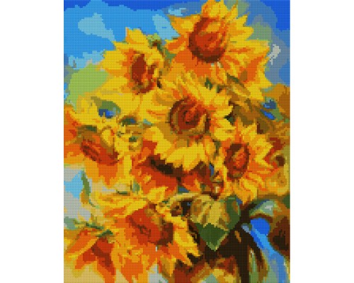 Картина по номерам Santi Яскраві соняшники, 40*50см на підрамнику, алмазна (954524)