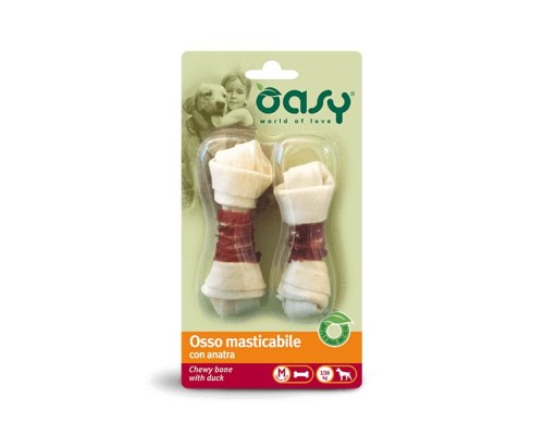 Ласощі для собак OASY Chewy Bone качка -M- 54 г (8053017341026)