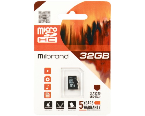 Карта пам'яті Mibrand 32GB microSD class 10 UHS-I U3 (MICDHU3/32GB) Карта пам'яті Mibrand 32GB microSD class 10 UHS-I U3 (MICDHU3/32GB)