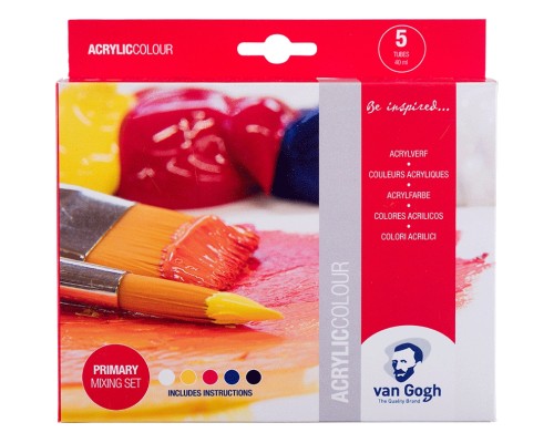 Акрилові фарби Royal Talens Van Gogh Primary 5 x 40 мл (8712079498436) Акрилові фарби Royal Talens Van Gogh Primary 5 x 40 мл (8712079498436)