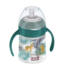 Поїльник-непроливайка Lovi Jungle Vibes з трубочкою та обтяжувачем 150 мл (35/366)