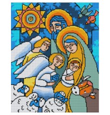 Картина по номерам Santi Різдво 40*50 см ©mosyakart алмазна мозаїка (954720)