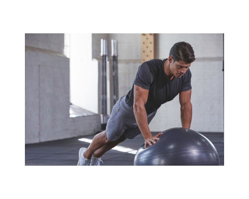 М'яч для фітнесу Adidas Gymball ADBL-11245GR Сірий 55 см (885652008518)