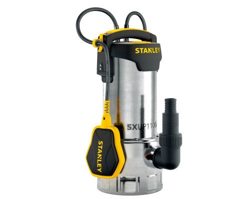 Дренажний насос Stanley 1.1 кВт, для чистої та брудної води, 1650 л/ч (SXUP1100XDE)