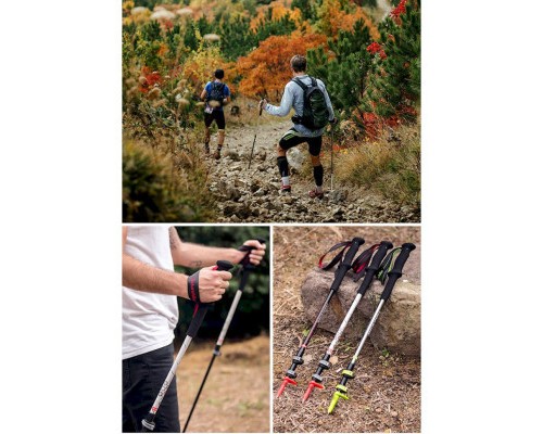 Трекінгові палиці Naturehike ST06 NH17D006-D 3-секційна срібляста 1 шт (6927595748602)