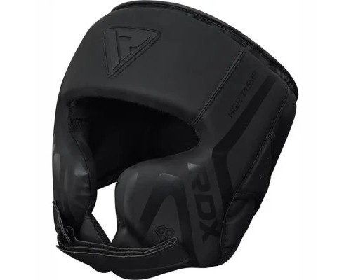 Боксерський шолом RDX T15 Noir Cheek Protector Matte Black XL (HGR-T15MB-XL)