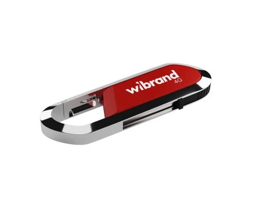 USB флеш накопичувач Wibrand 4GB Aligator Red USB 2.0 (WI2.0/AL4U7DR) 