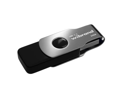 USB флеш накопичувач Wibrand 64GB Lizard Black USB 3.2 Gen 1 (USB 3.0) (WI3.2/LI64P9B) 
