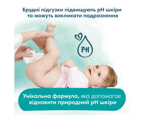 Дитячі вологі серветки Pampers Harmonie Aqua 15 пачок x 48 шт (8006540510247)
