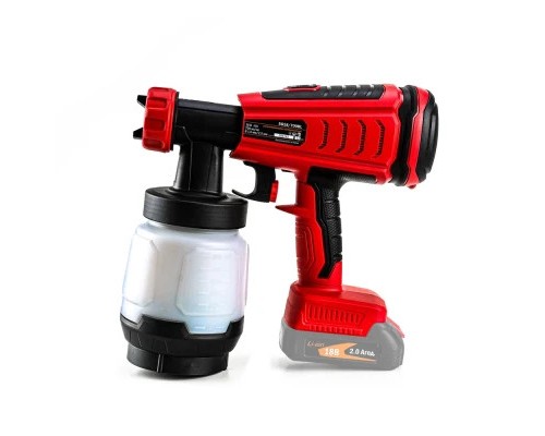 Фарбопульт GTM SG18/700BL, 18V, 700мл/хв, 800мл, 2 сопла-1,5 і 2,5мм (без АКБ та ЗП) (SG18/700BL)