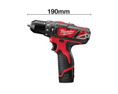 Шуруповерт Milwaukee M12 BPD-202C, 2x2Ah, кейс (4933441940)