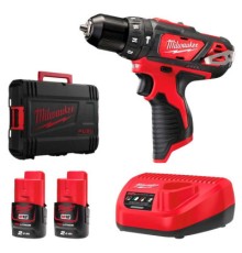 Шуруповерт Milwaukee M12 BPD-202C, 2x2Ah, кейс (4933441940)