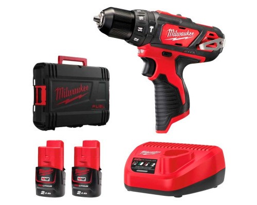 Шуруповерт Milwaukee M12 BPD-202C, 2x2Ah, кейс (4933441940)