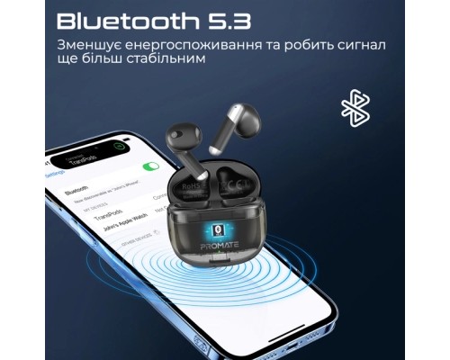 Навушники Promate TransPods Black (transpods.black)