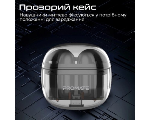 Навушники Promate TransPods Black (transpods.black)