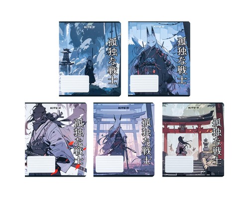 Зошит Kite Anime 18 аркушів, лінія (K24-237)